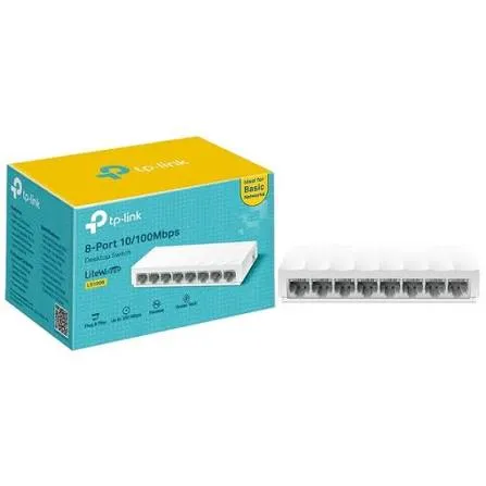 Switch de 8 puertos 10/100 Mbps