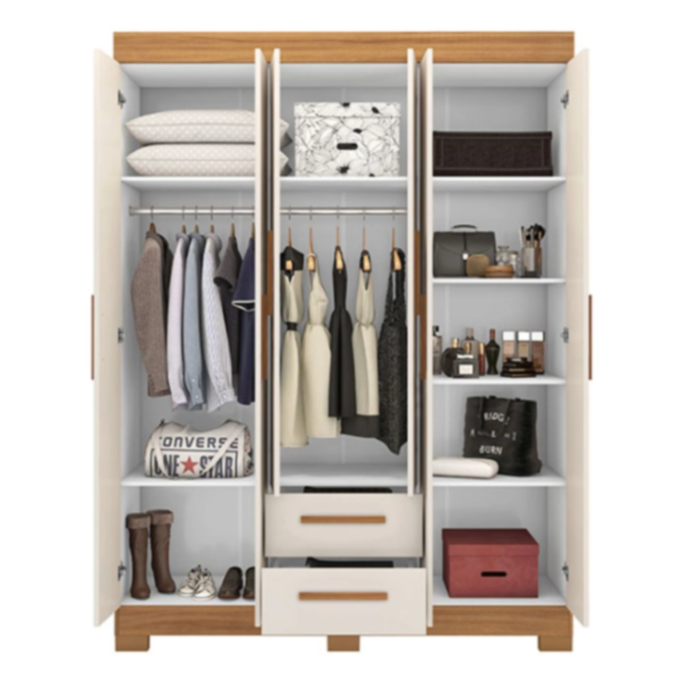 ROPERO ABBA 6 PUERTAS 2 CAJONES NT6015 FREIJO TRE 2