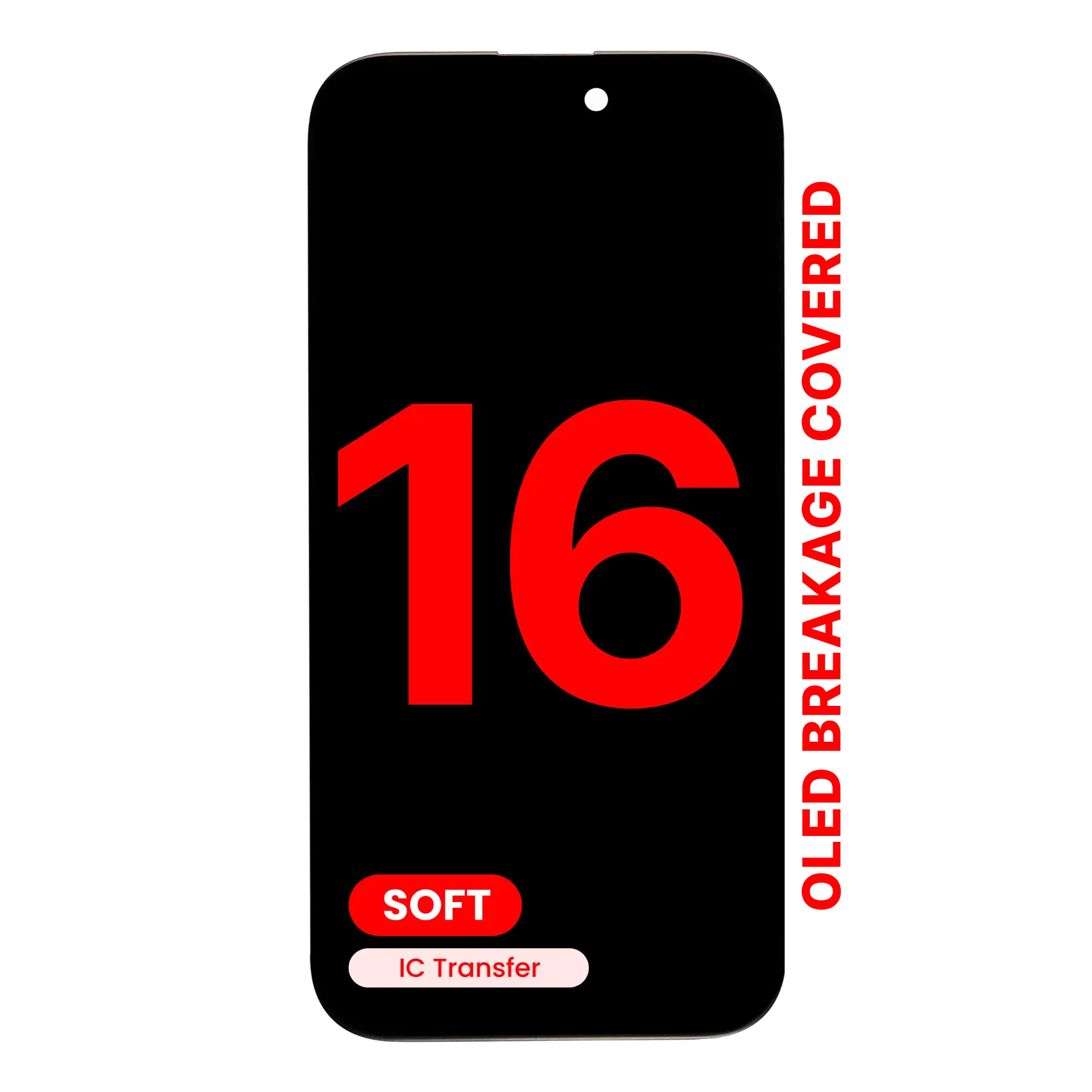 OLED Assembly For iPhone 16 (Aftermarket Pro: XO7 Soft)