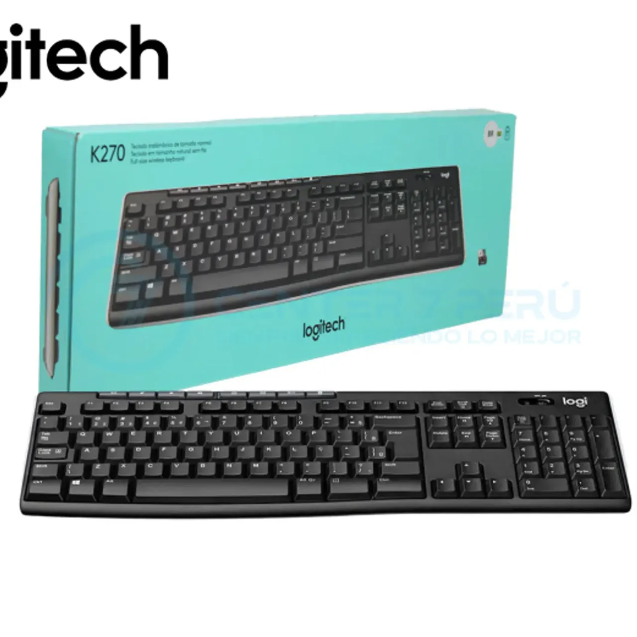 Teclado inalámbrico Logitech K270