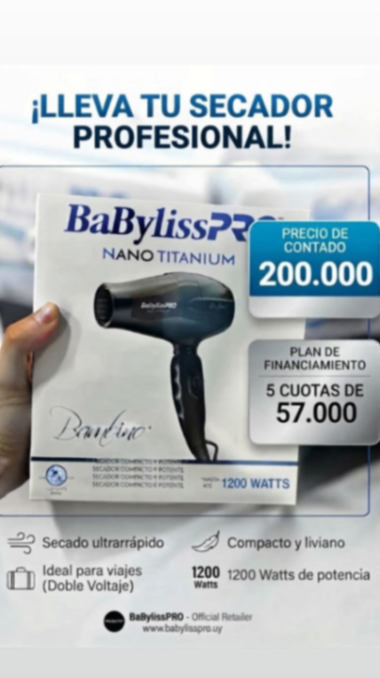Secapelo Babyliss Bambino 