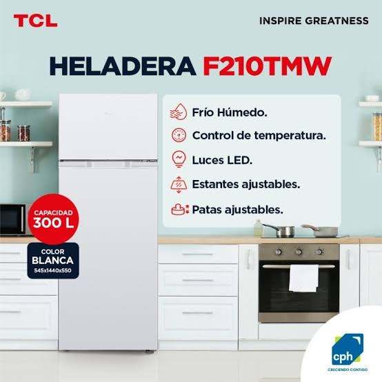 HELADERA 300 LITROS TCL