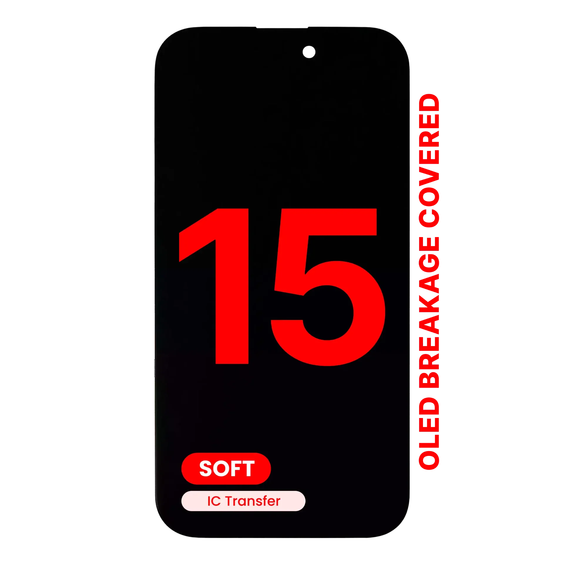 OLED Assembly For iPhone 15 (Aftermarket Pro: XO7 Soft)