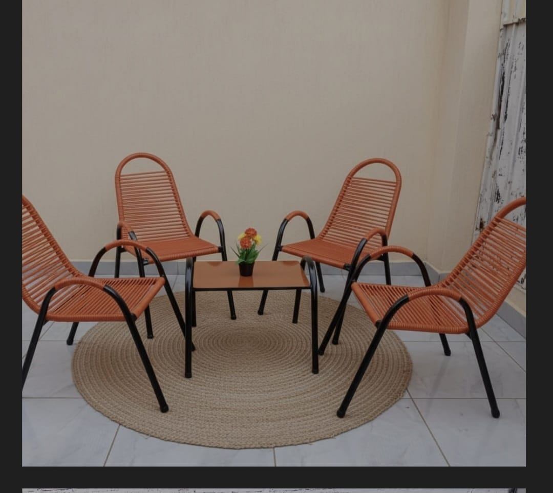 JUEGO DE SILLON NARANJA