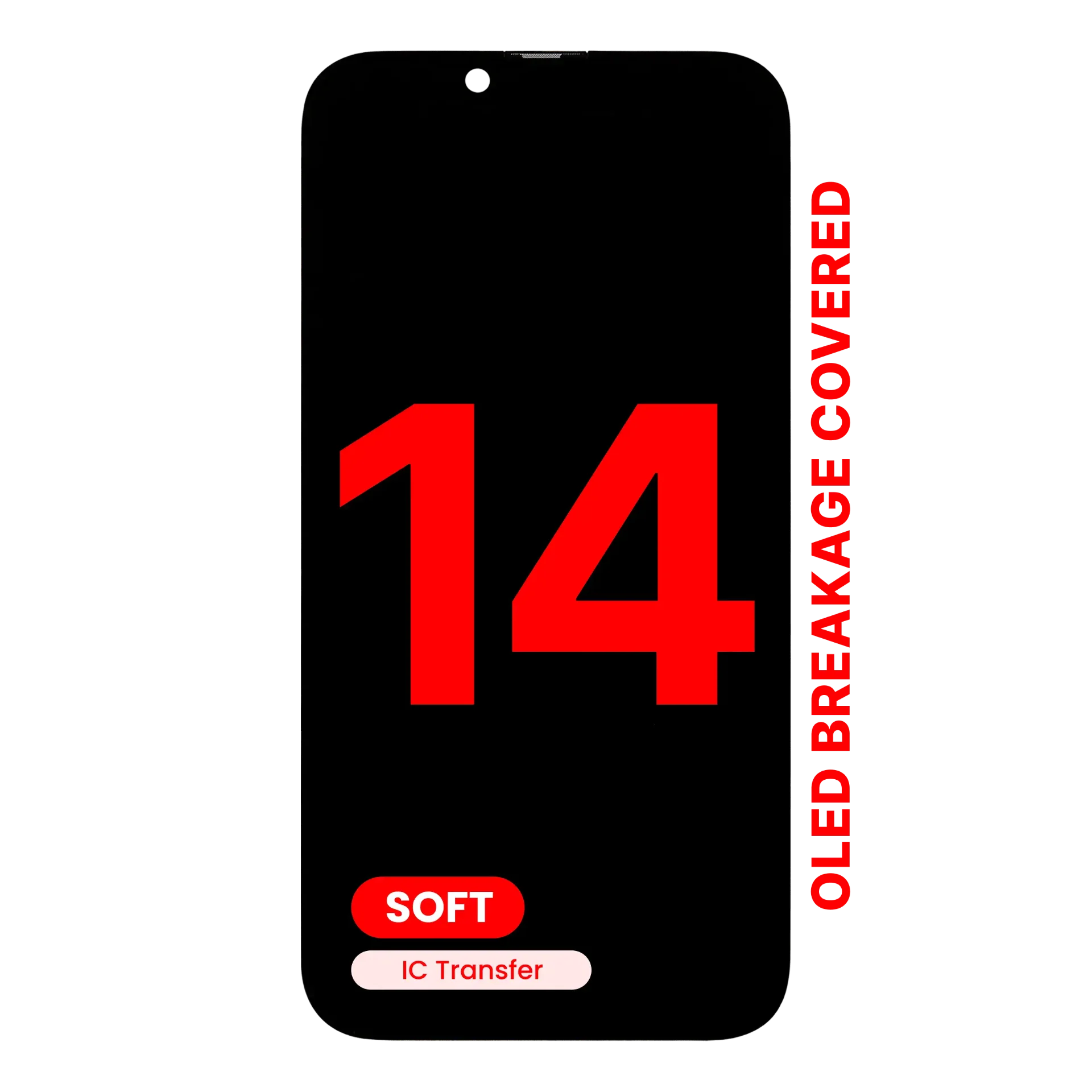 OLED Assembly For iPhone 14 (Aftermarket Pro: XO7 Soft)