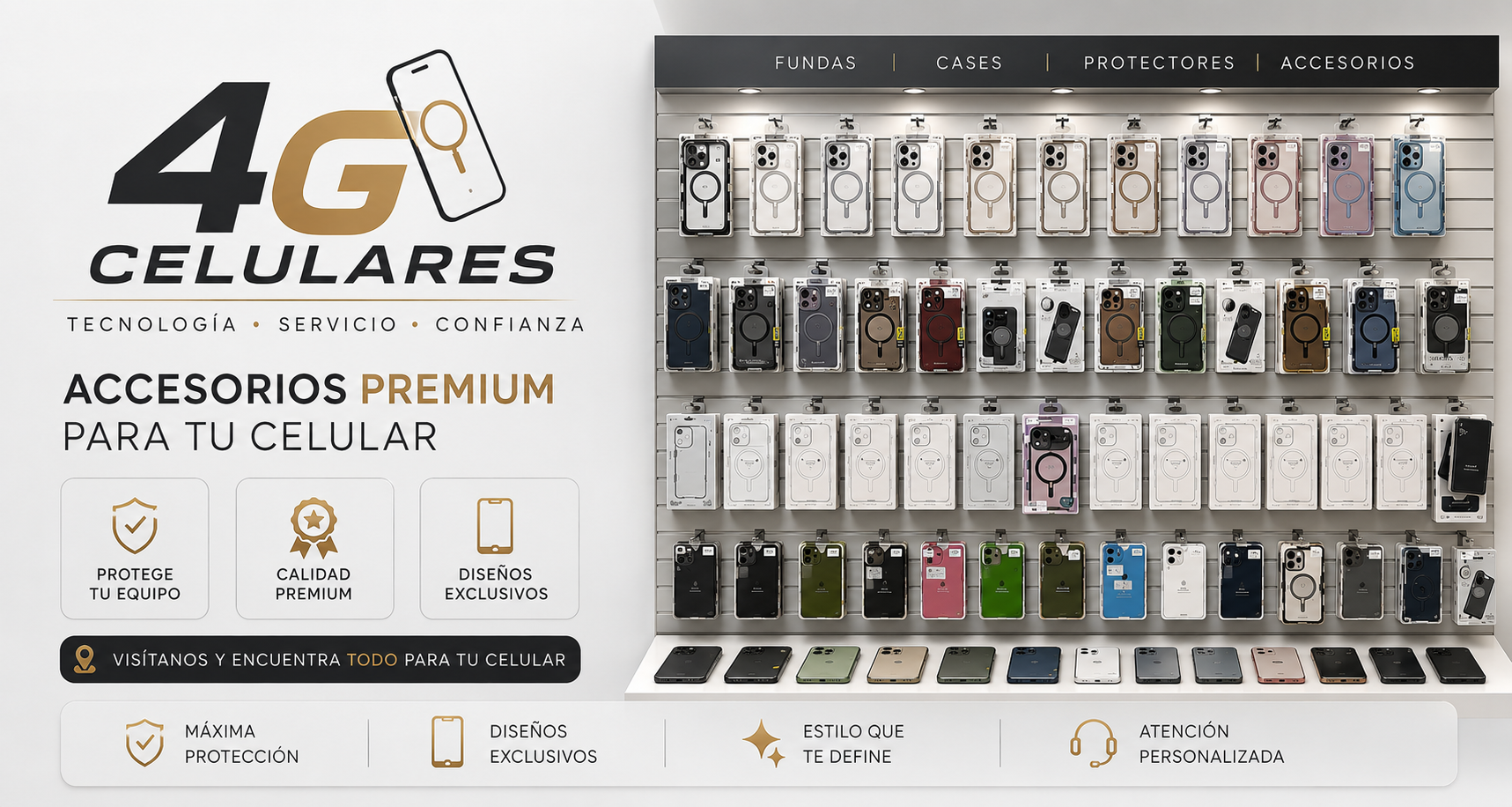 Cargadores, cables, auriculares y fundas para celulares