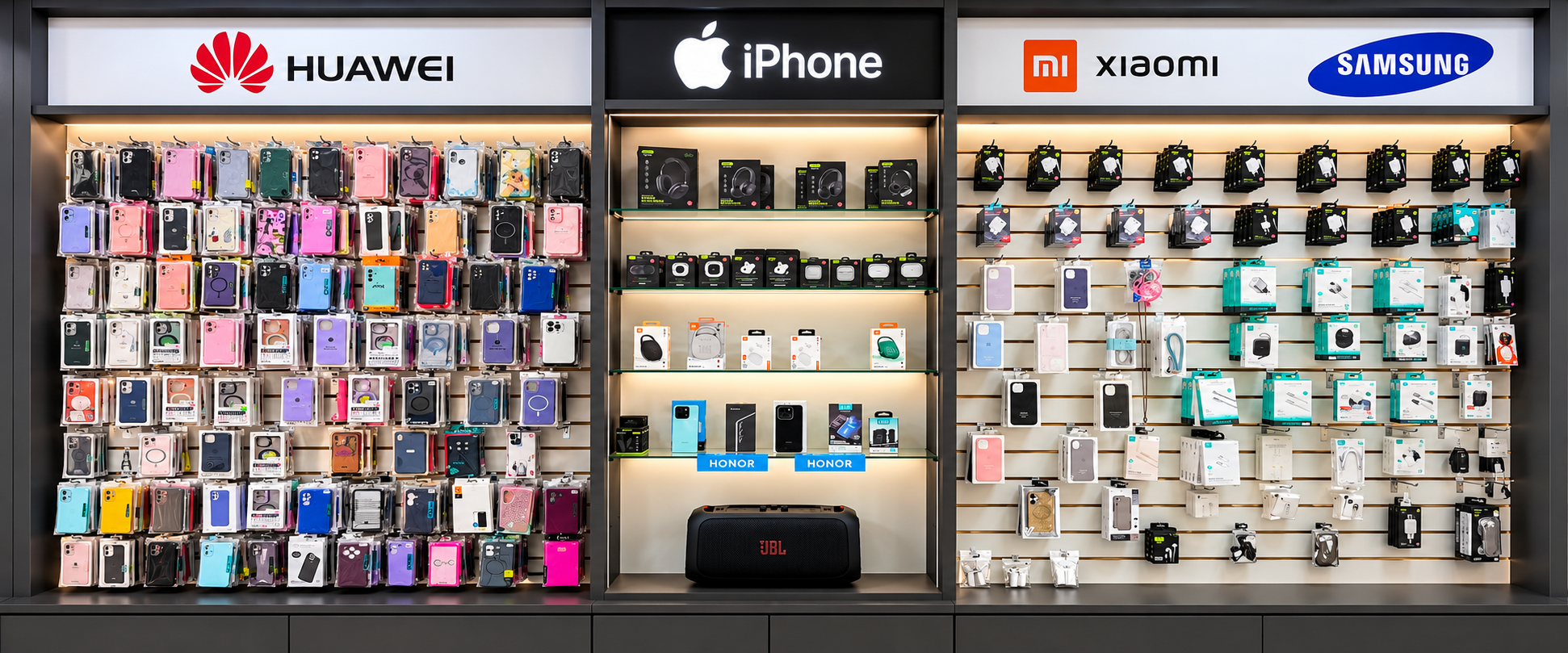 Cargadores, cables, auriculares y fundas para celulares